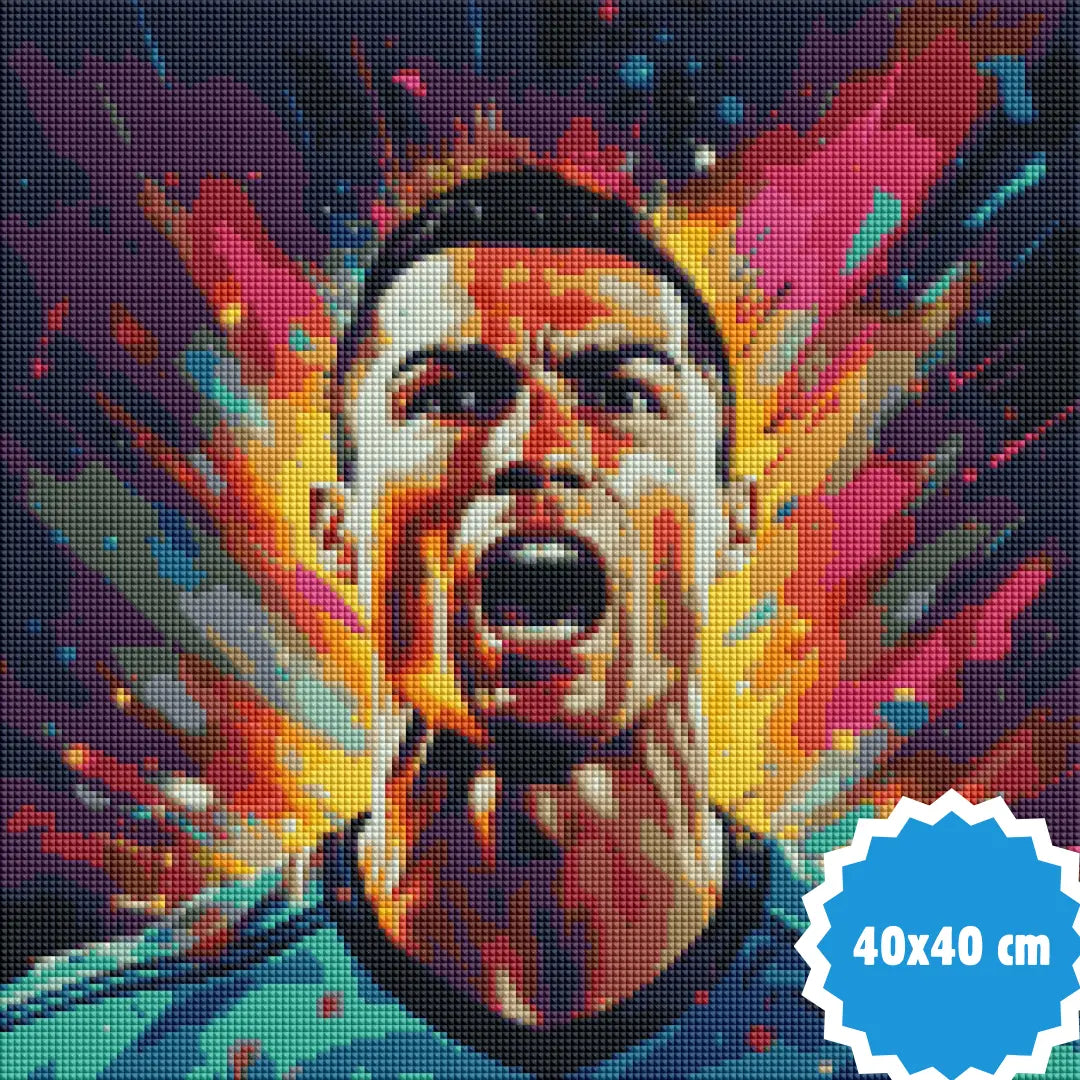 Diamond painting van Cristiano Ronaldo, 40x40 cm